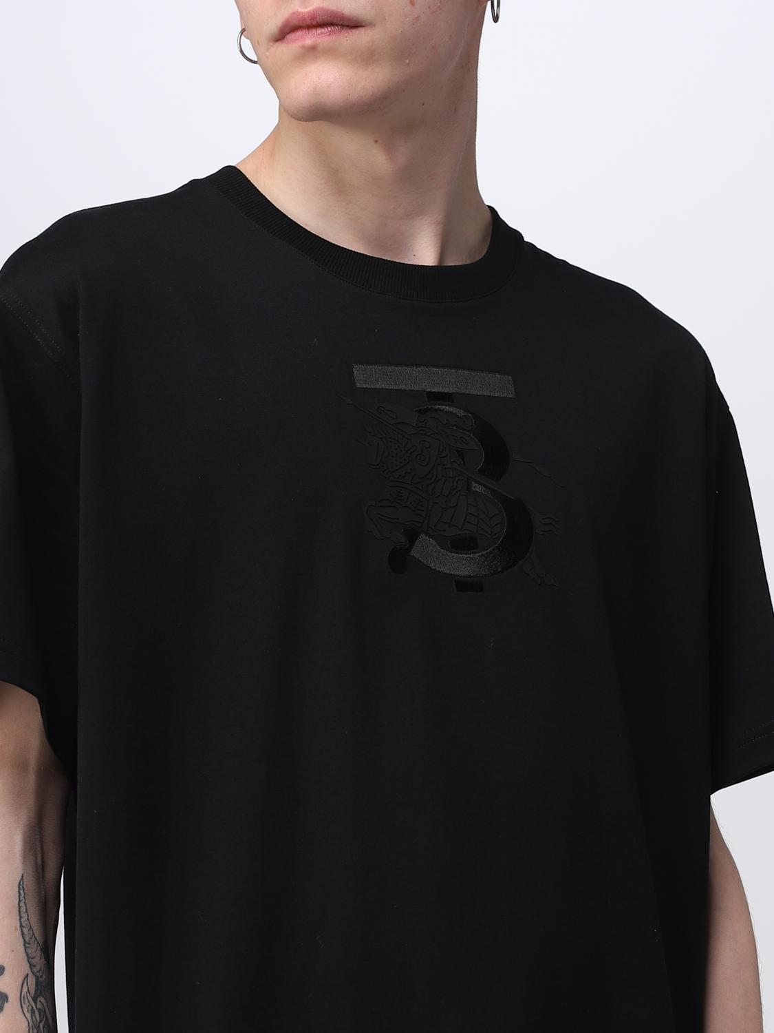 BURBERRY T-SHIRT: Shirt men Burberry, Black - Img 5