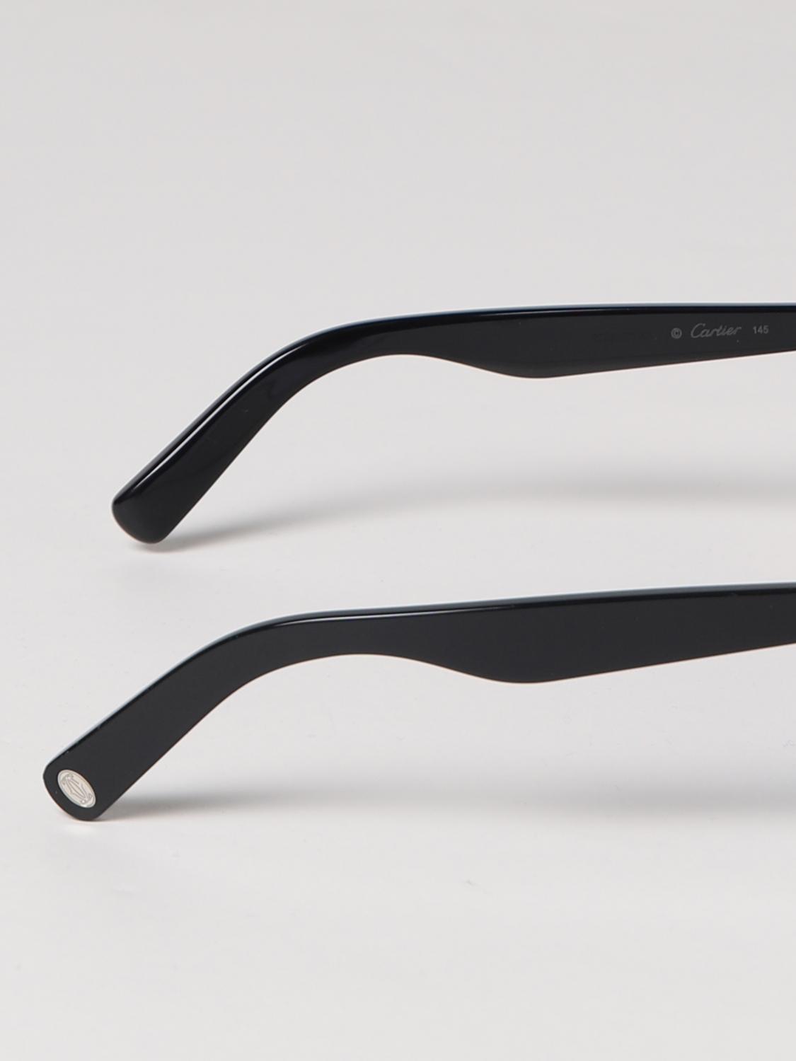 CARTIER SUNGLASSES: Glasses men Cartier, Black - Img 3