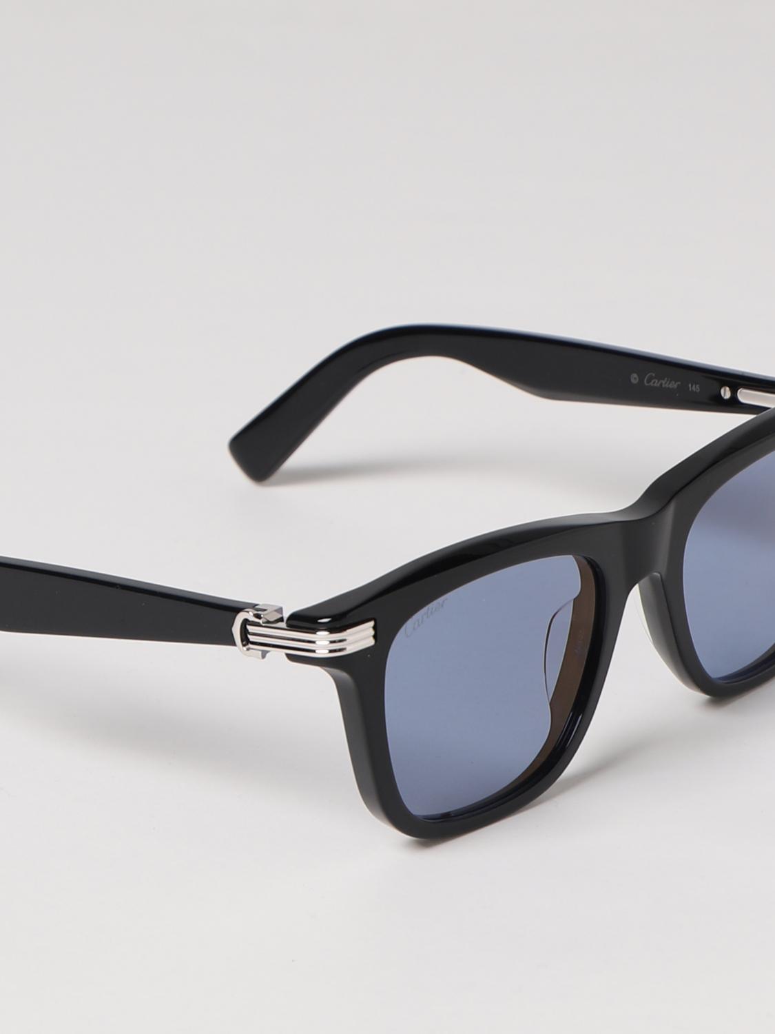 CARTIER SUNGLASSES: Glasses men Cartier, Black - Img 4