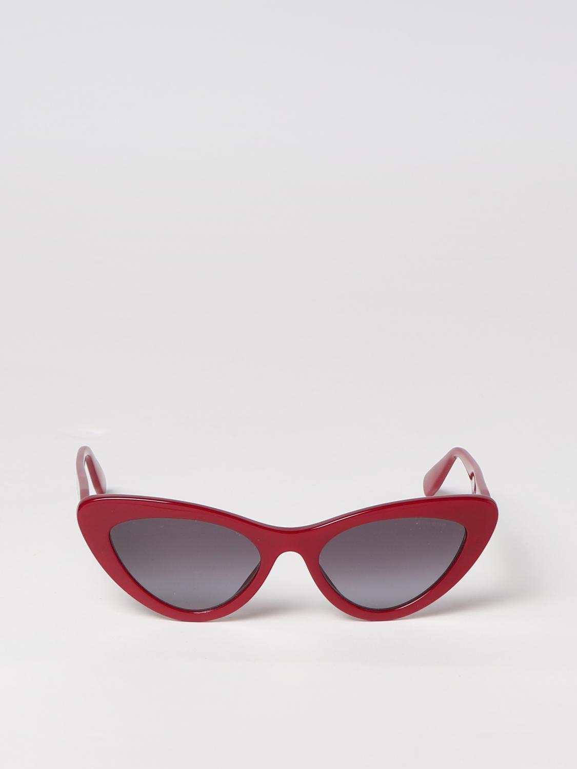 MIU MIU SONNENBRILLE: Brille damen Miu Miu, Burgunderrot - Img 2
