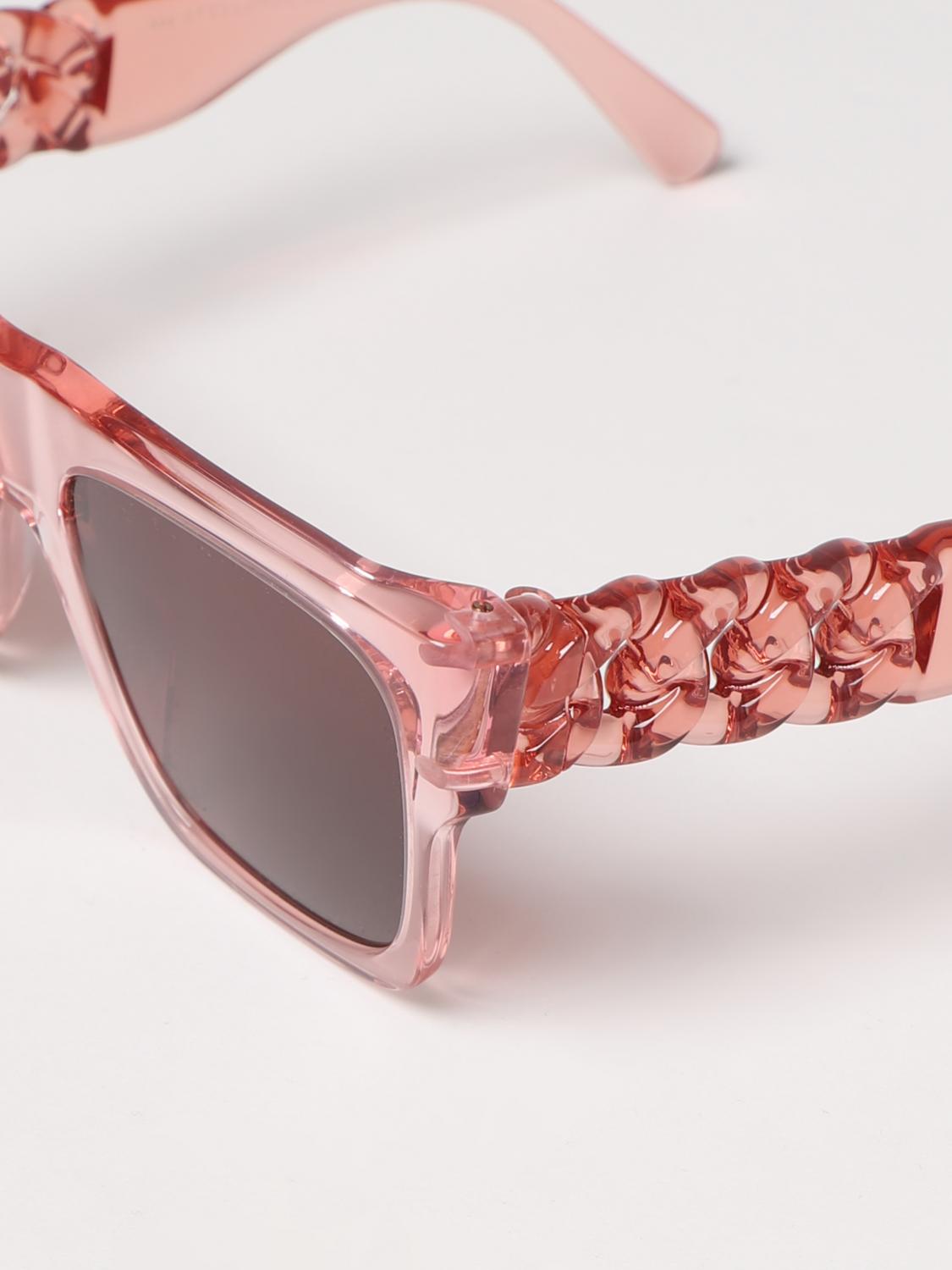 STELLA MCCARTNEY OCCHIALI DA SOLE: Occhiali da sole Stella McCartney in acetato bio based, Trasparente - Img 4