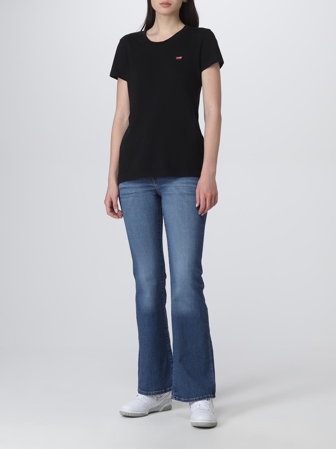 LEVI'S T-SHIRT: T-shirt Levi's in cotone, Nero - Img 2