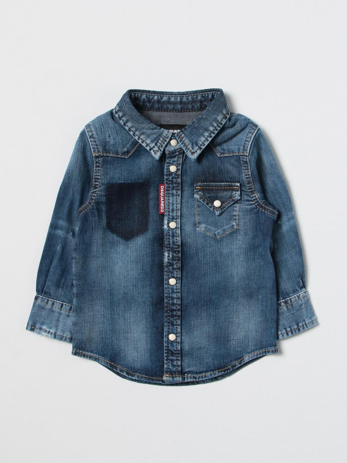 DSQUARED2 CAMISA: Camisa niños Dsquared2 Junior, Denim - Img 1