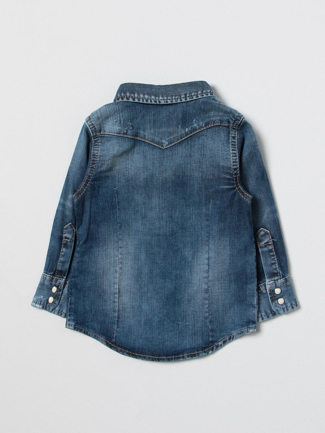 DSQUARED2 CAMISA: Camisa niños Dsquared2 Junior, Denim - Img 2