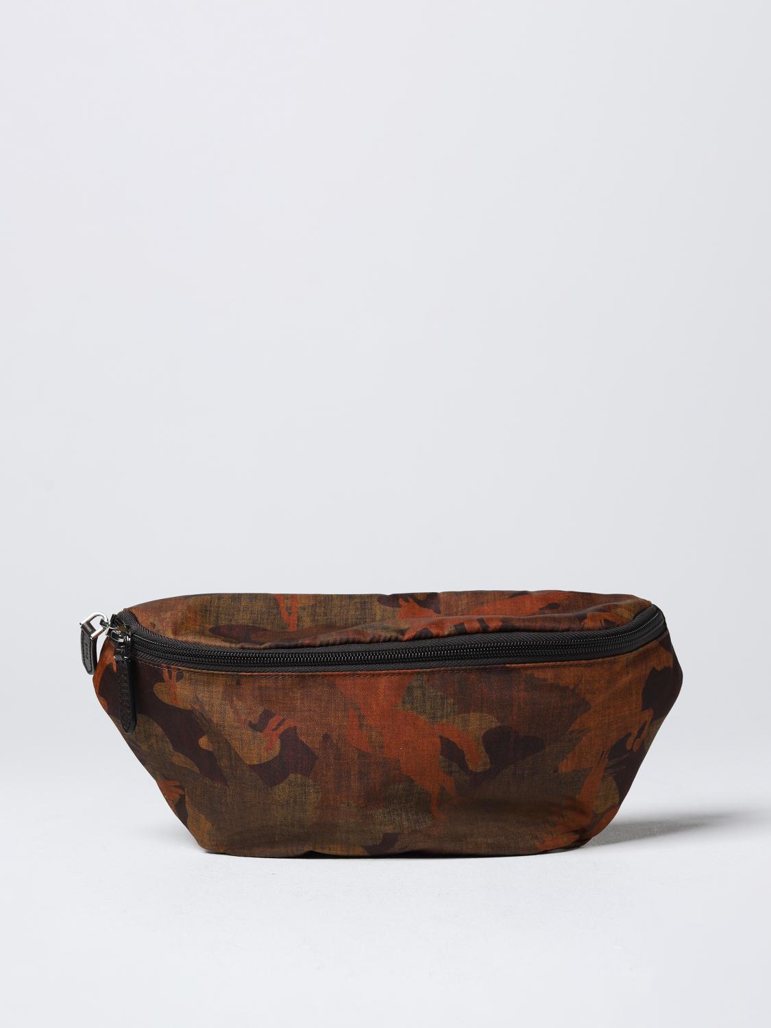 ETRO BELT BAG: Etro pouch in nylon, Brown - Img 1
