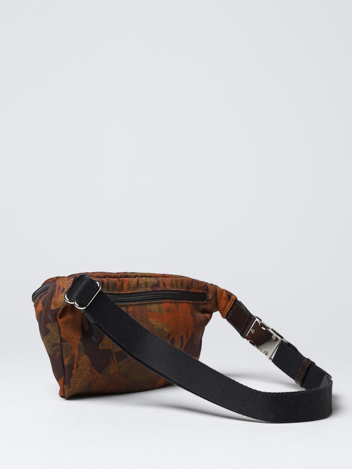 ETRO BELT BAG: Etro pouch in nylon, Brown - Img 2
