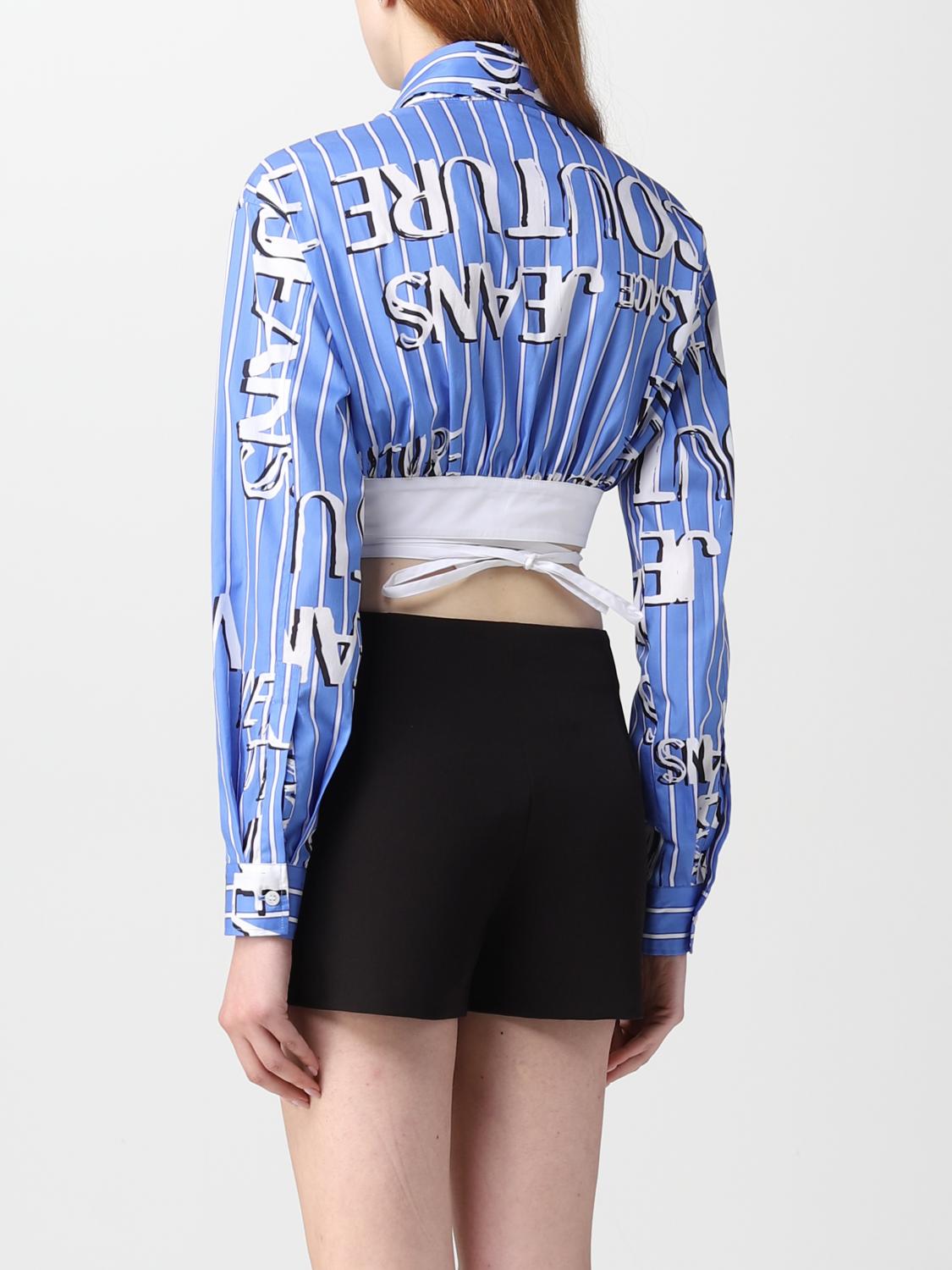 VERSACE JEANS COUTURE TOP: Top mujer Versace Jeans Couture, Azul Oscuro - Img 3