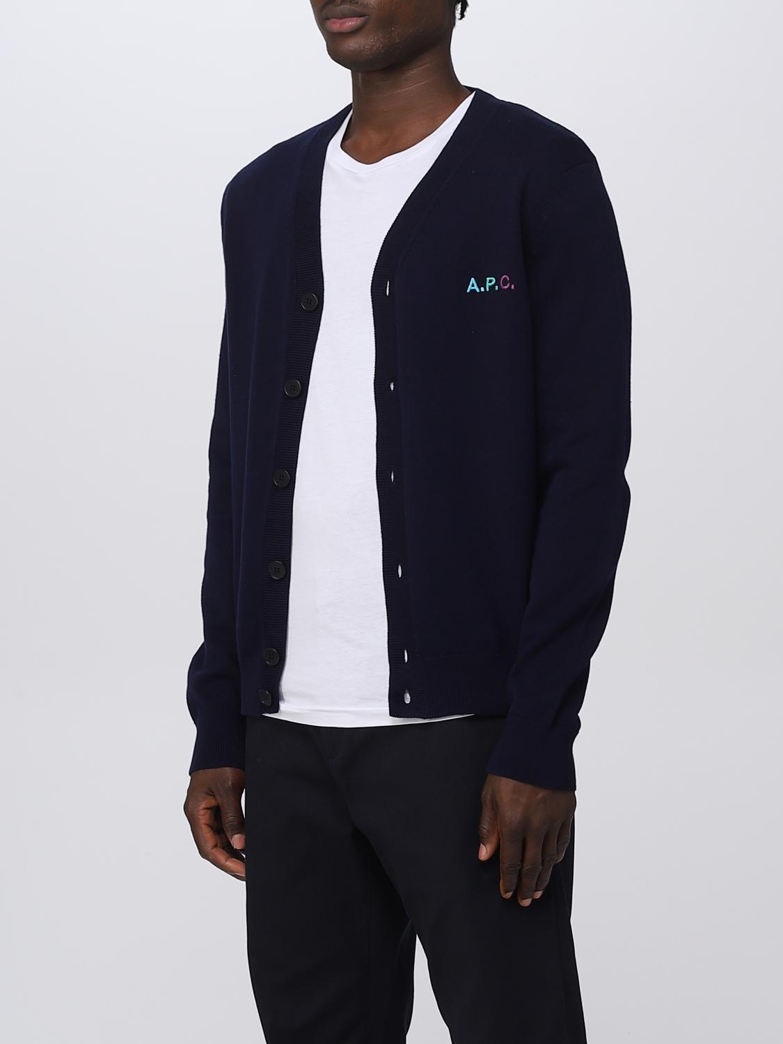 A.P.C. КАРДИГАН: Свитер Мужское A.P.C., Синий - Img 4