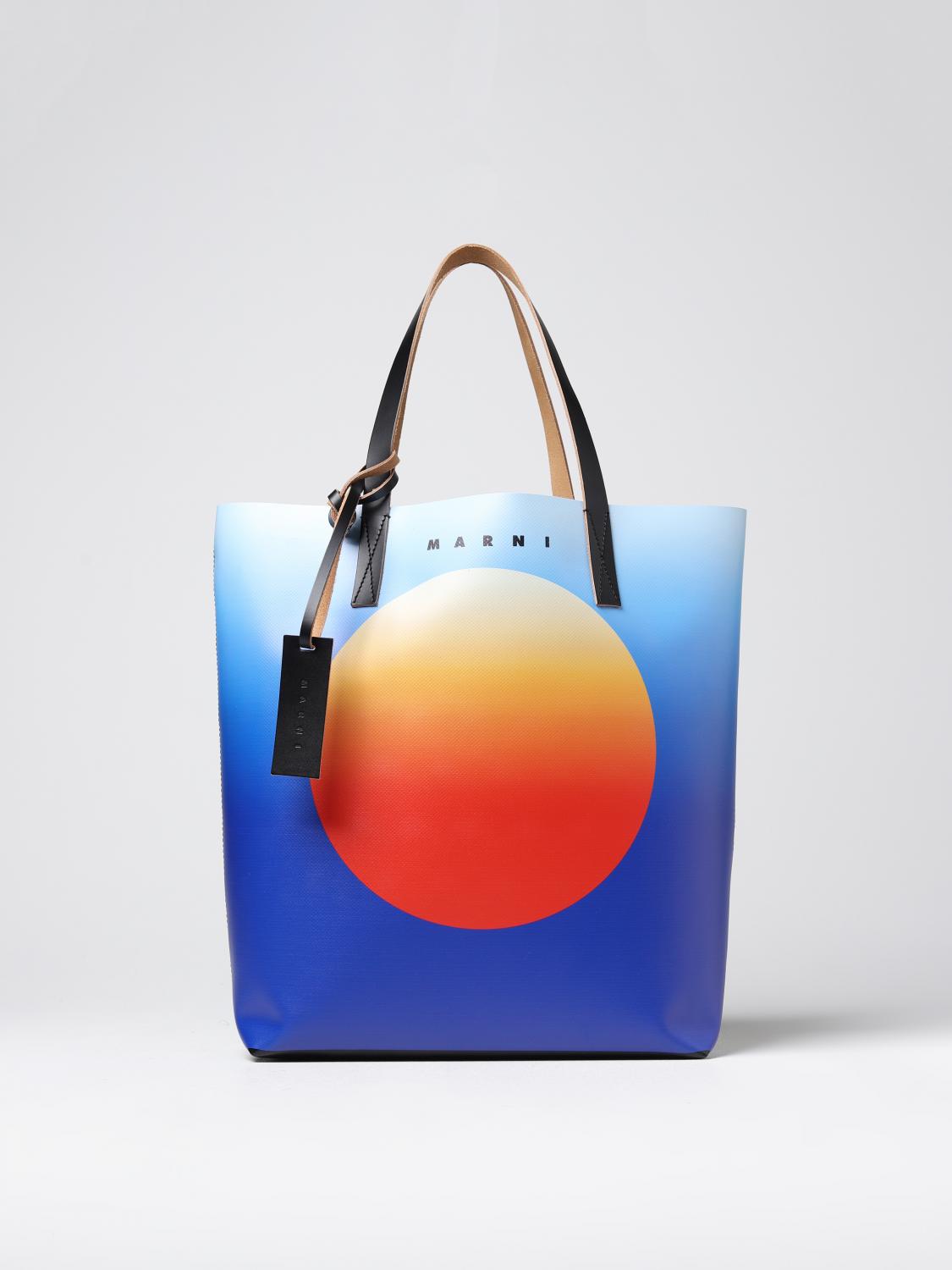 MARNI BORSA: Borsa Tribeca Marni in pvc, Blue - Img 1