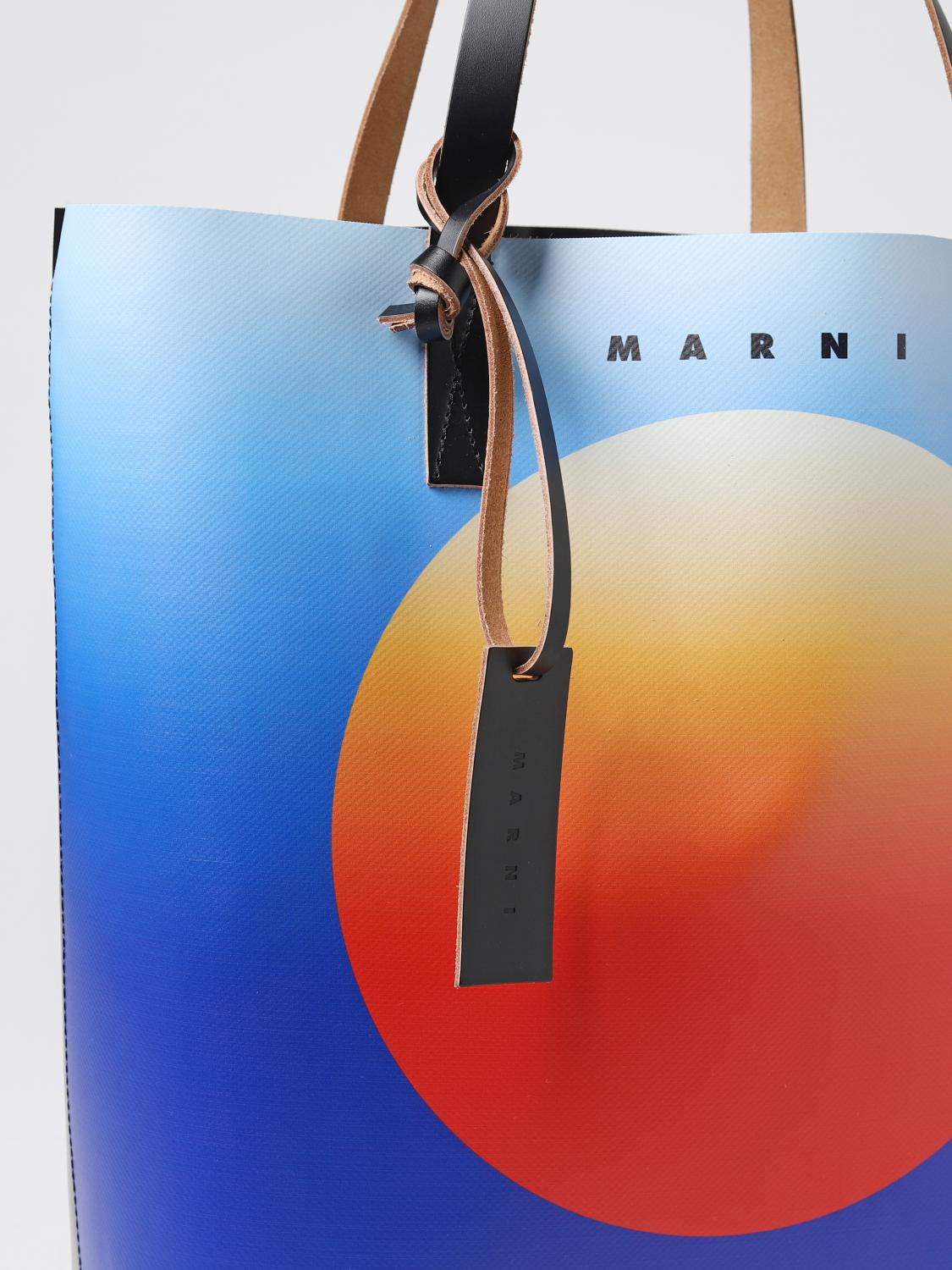 MARNI BORSA: Borsa Tribeca Marni in pvc, Blue - Img 3