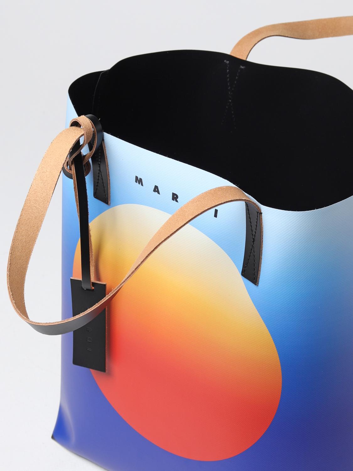 MARNI BORSA: Borsa Tribeca Marni in pvc, Blue - Img 4