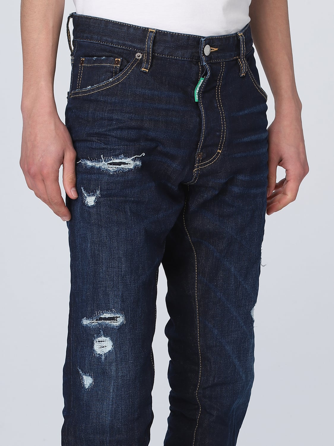 DSQUARED2 JEANS: Dsquared2 denim jeans, Navy - Img 4
