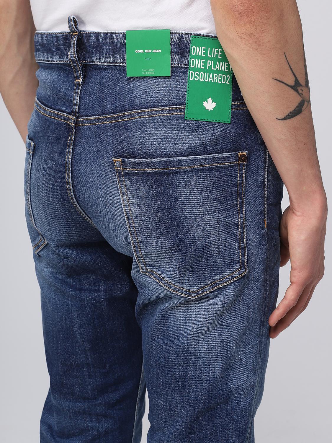 DSQUARED2 JEANS: Jeans Dsquared2 in denim, Blue Navy - Img 3