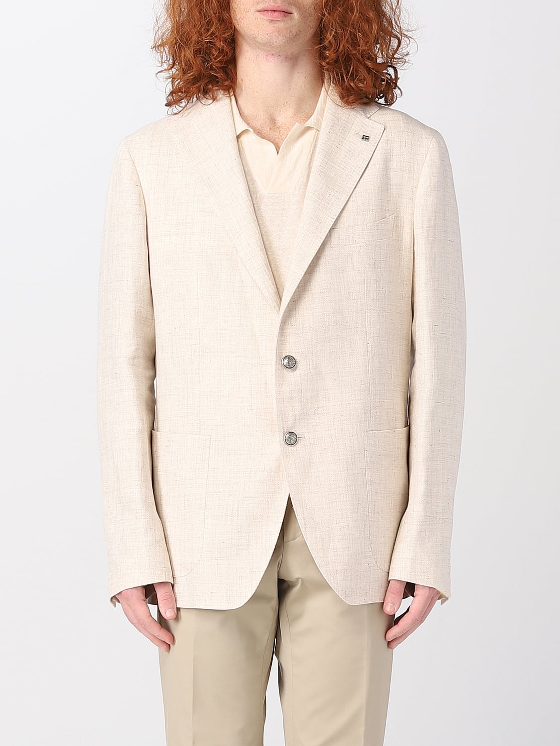 TAGLIATORE BLAZER: Jacket men Tagliatore, Beige - Img 1