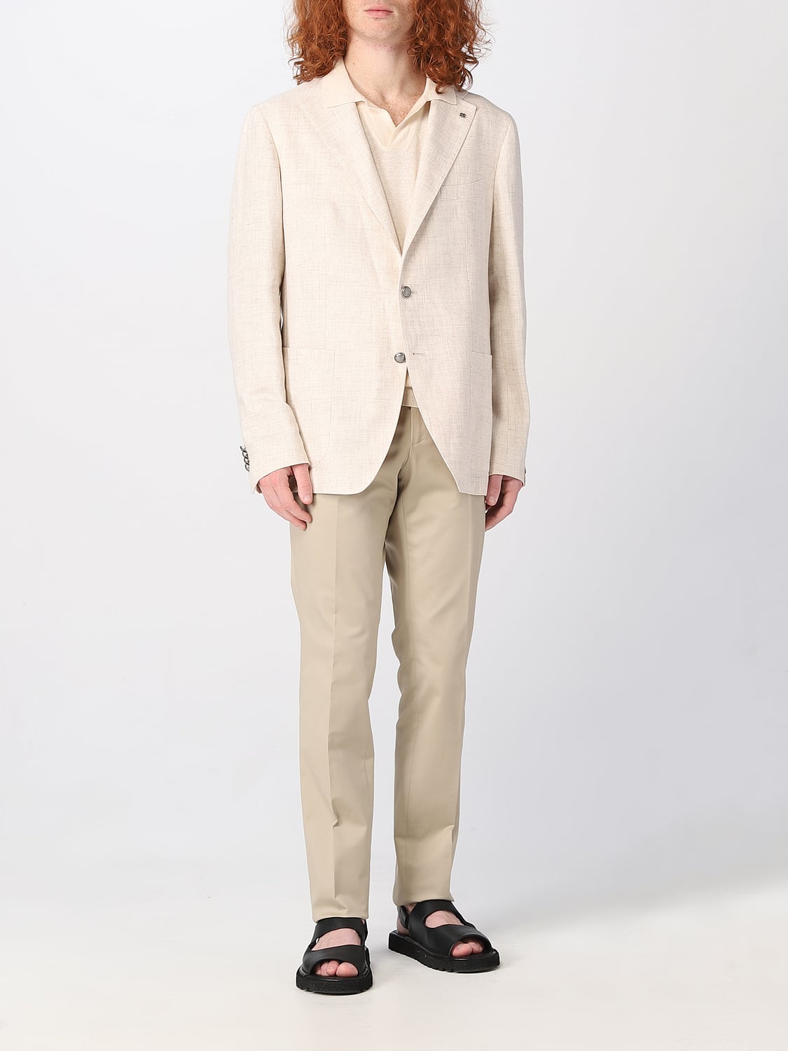 TAGLIATORE BLAZER: Jacket men Tagliatore, Beige - Img 2