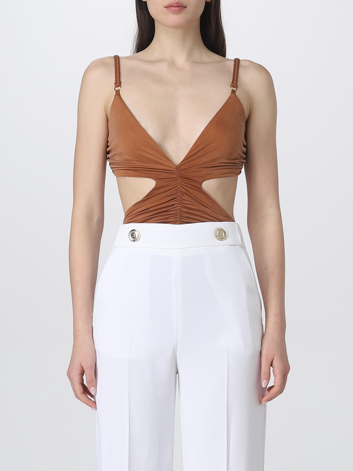 ELISABETTA FRANCHI BODY: Body mujer Elisabetta Franchi, Marrón - Img 1