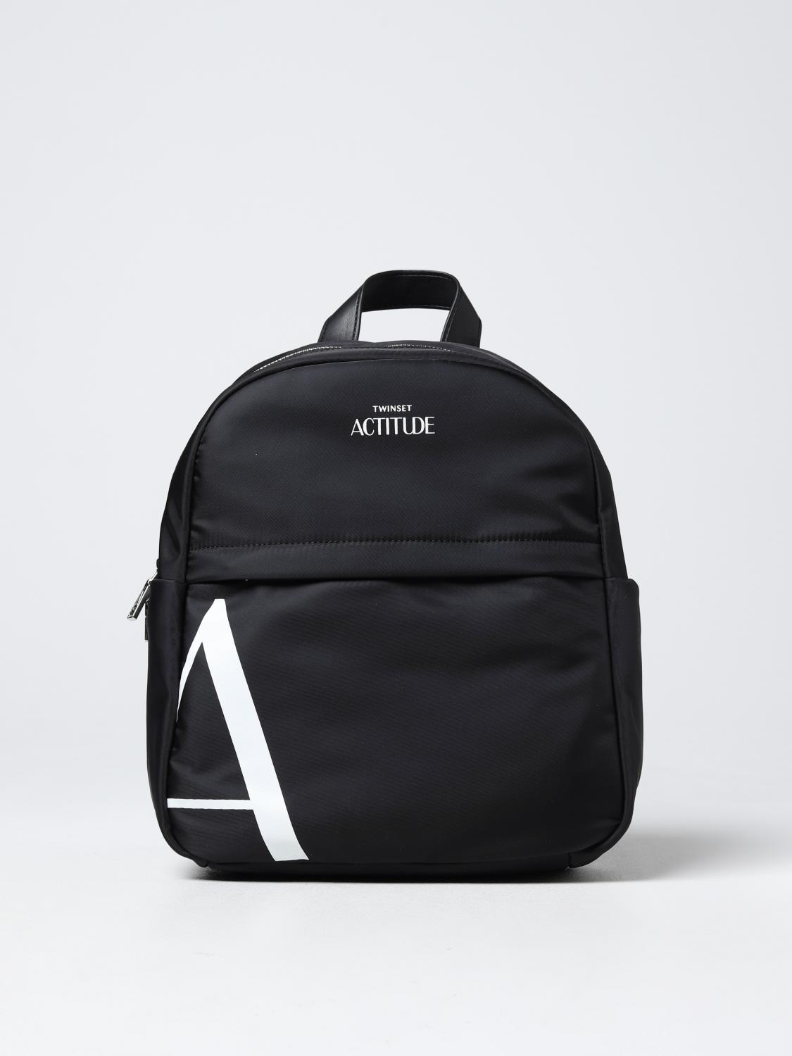 ACTITUDE TWINSET MOCHILA: Bolso de hombro mujer Actitude Twinset, Negro - Img 1
