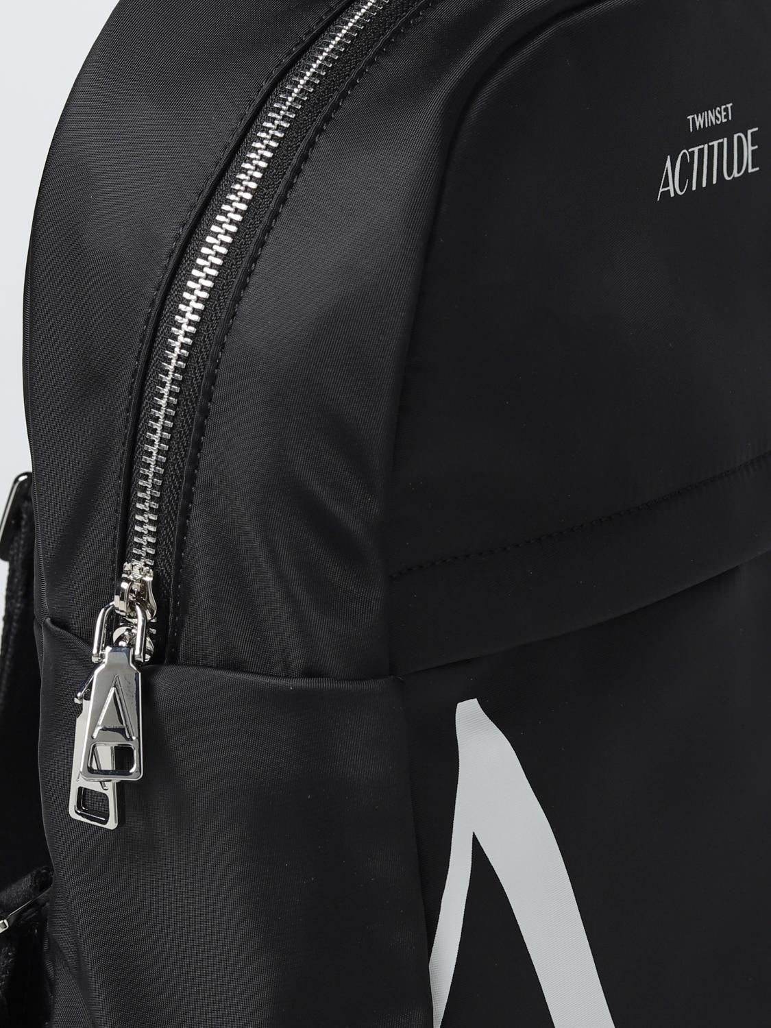 ACTITUDE TWINSET MOCHILA: Bolso de hombro mujer Actitude Twinset, Negro - Img 3