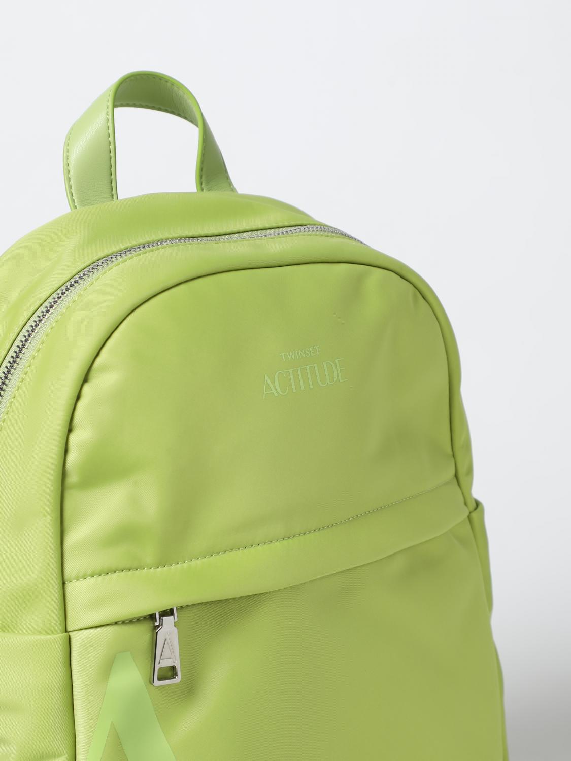 ACTITUDE TWINSET ZAINO: Zaino Actitude Twinset in nylon, Lime - Img 3