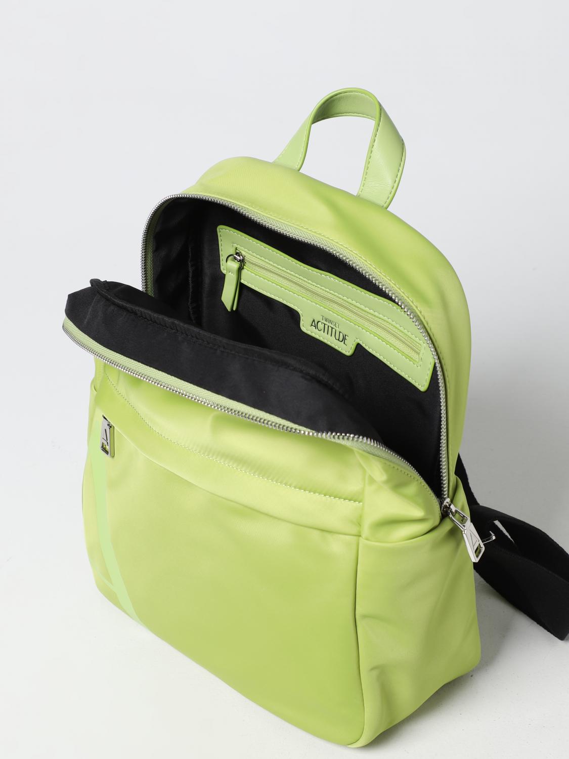 ACTITUDE TWINSET ZAINO: Zaino Actitude Twinset in nylon, Lime - Img 4