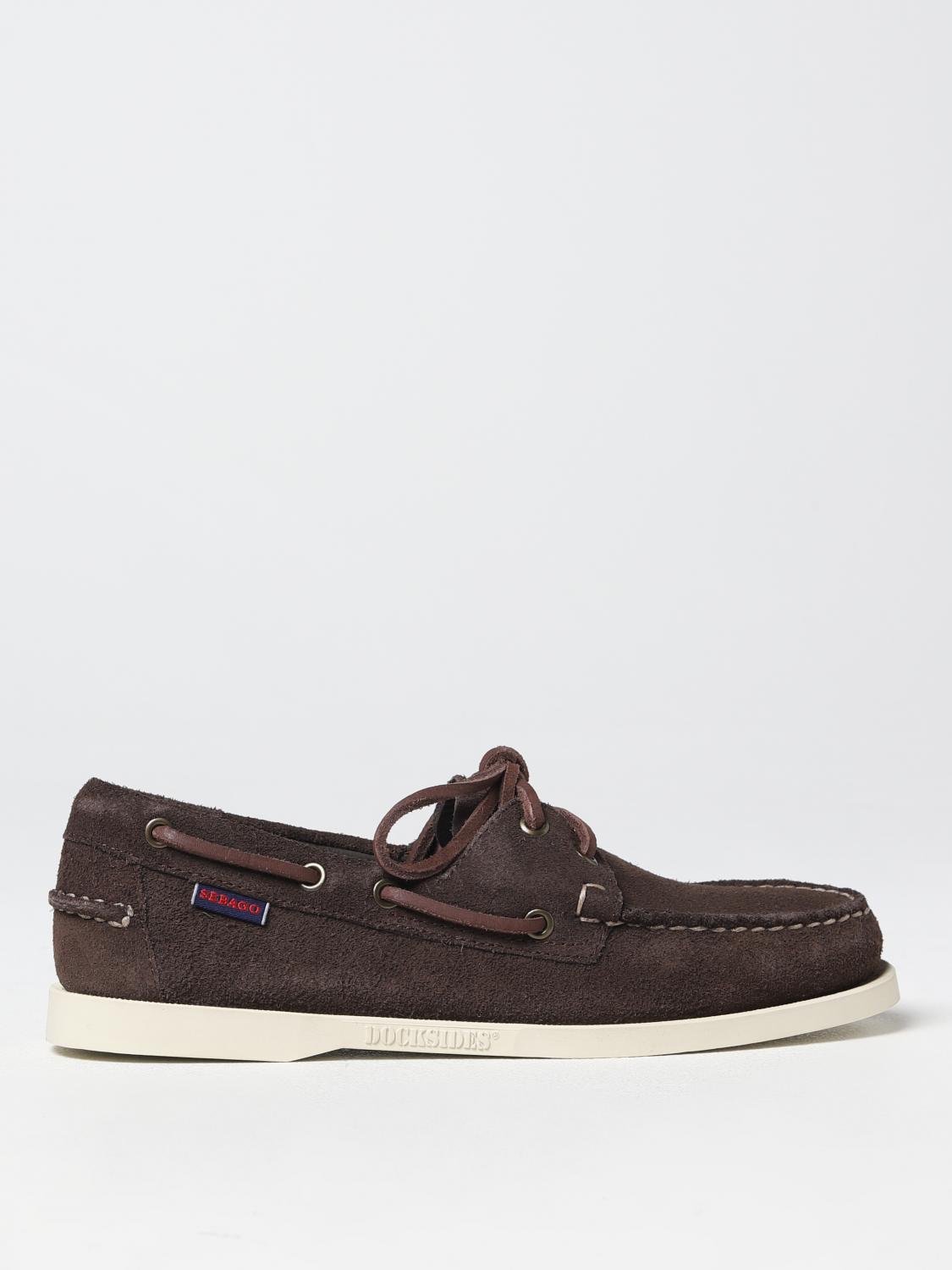 SEBAGO MOCASSINI: Mocassino Portland Dockers x Sebago in camoscio, Bruciato - Img 1