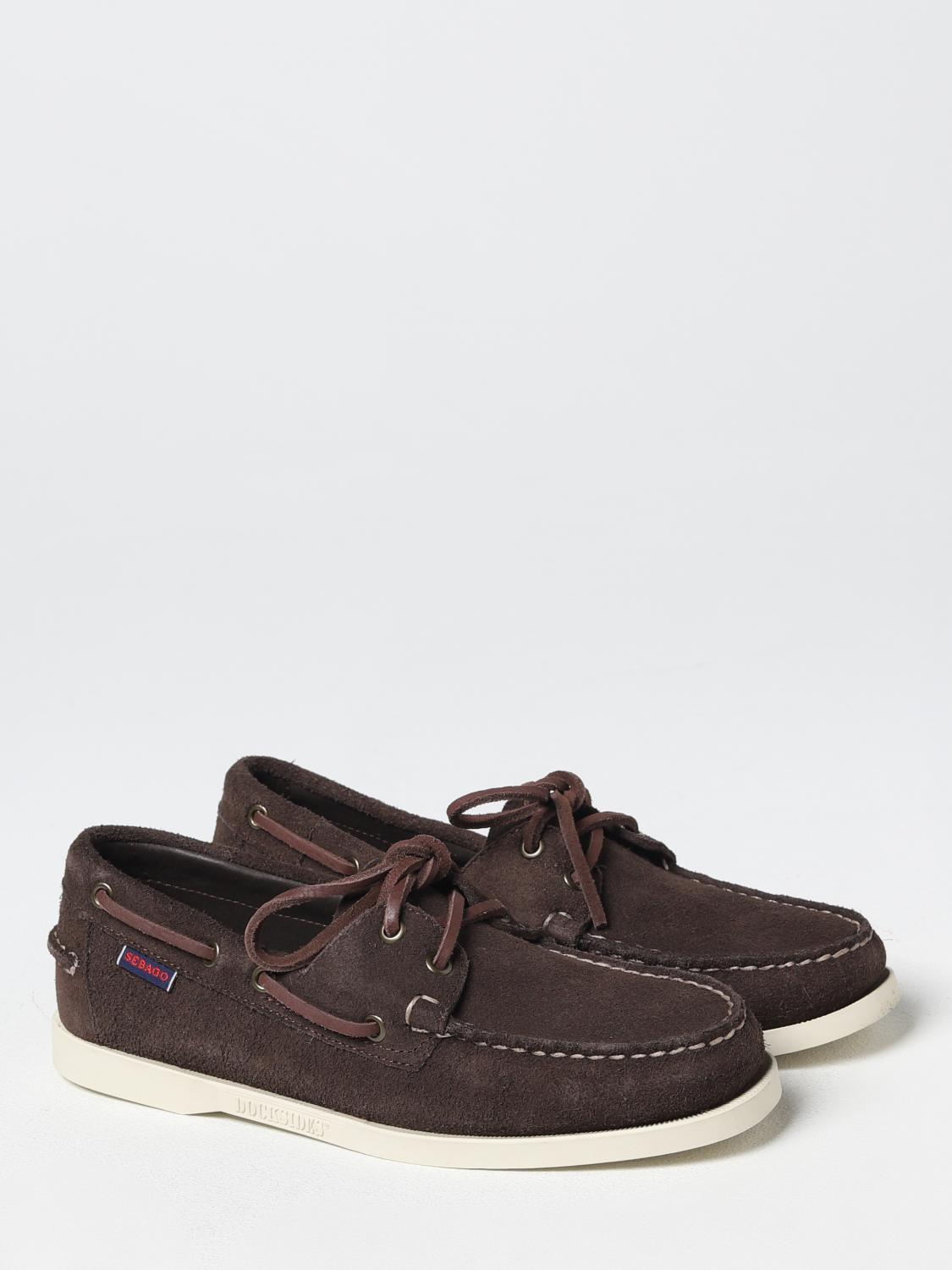 SEBAGO MOCASSINI: Mocassino Portland Dockers x Sebago in camoscio, Bruciato - Img 2