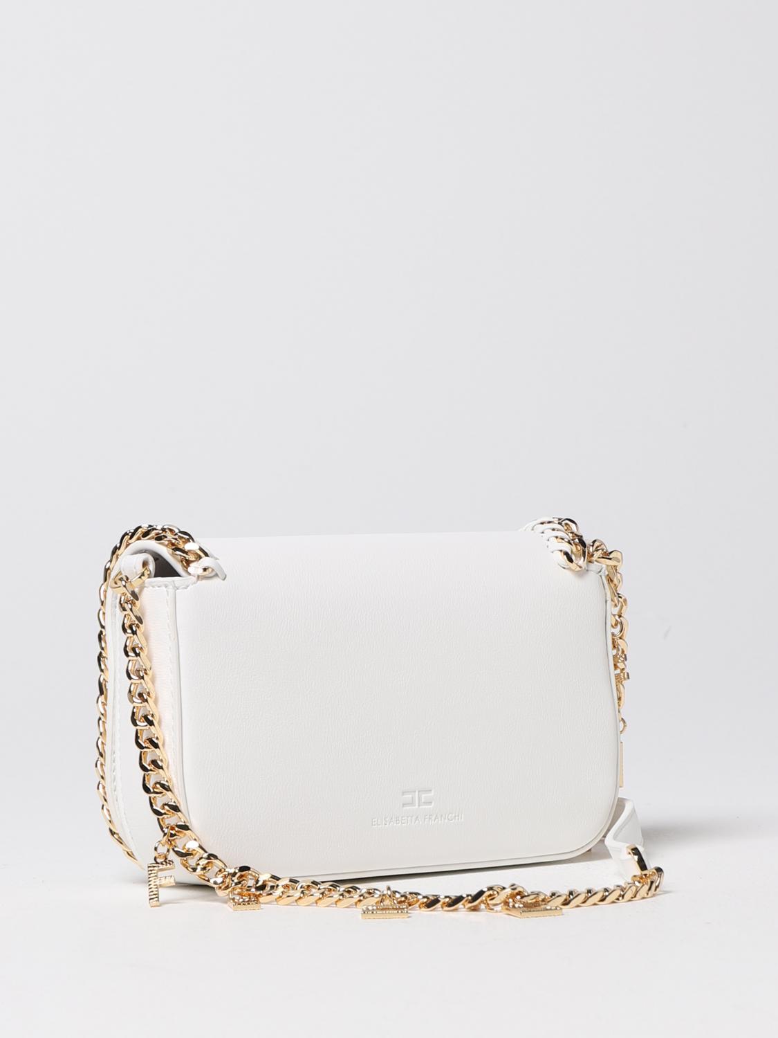 ELISABETTA FRANCHI BORSA MINI: Borsa Elisabetta Franchi in pelle sintetica, Avorio - Img 2