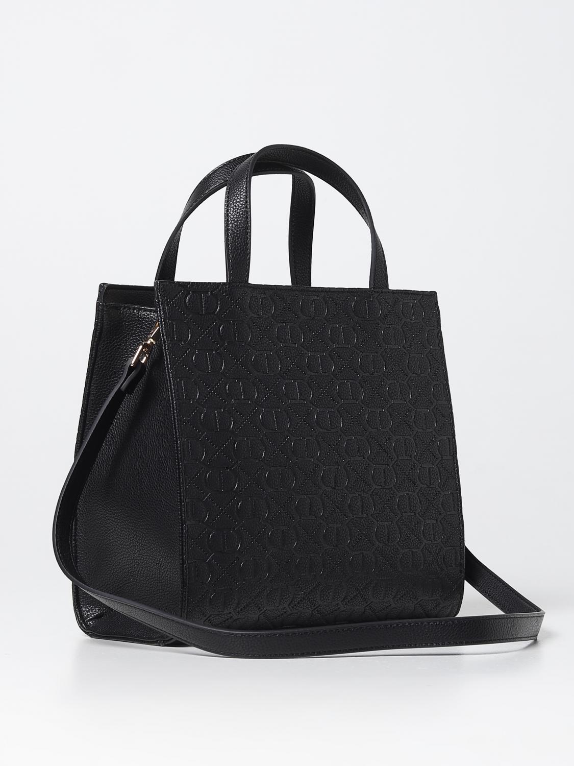 TWINSET HANDBAG: Twinset bag in synthetic leather, Black - Img 2