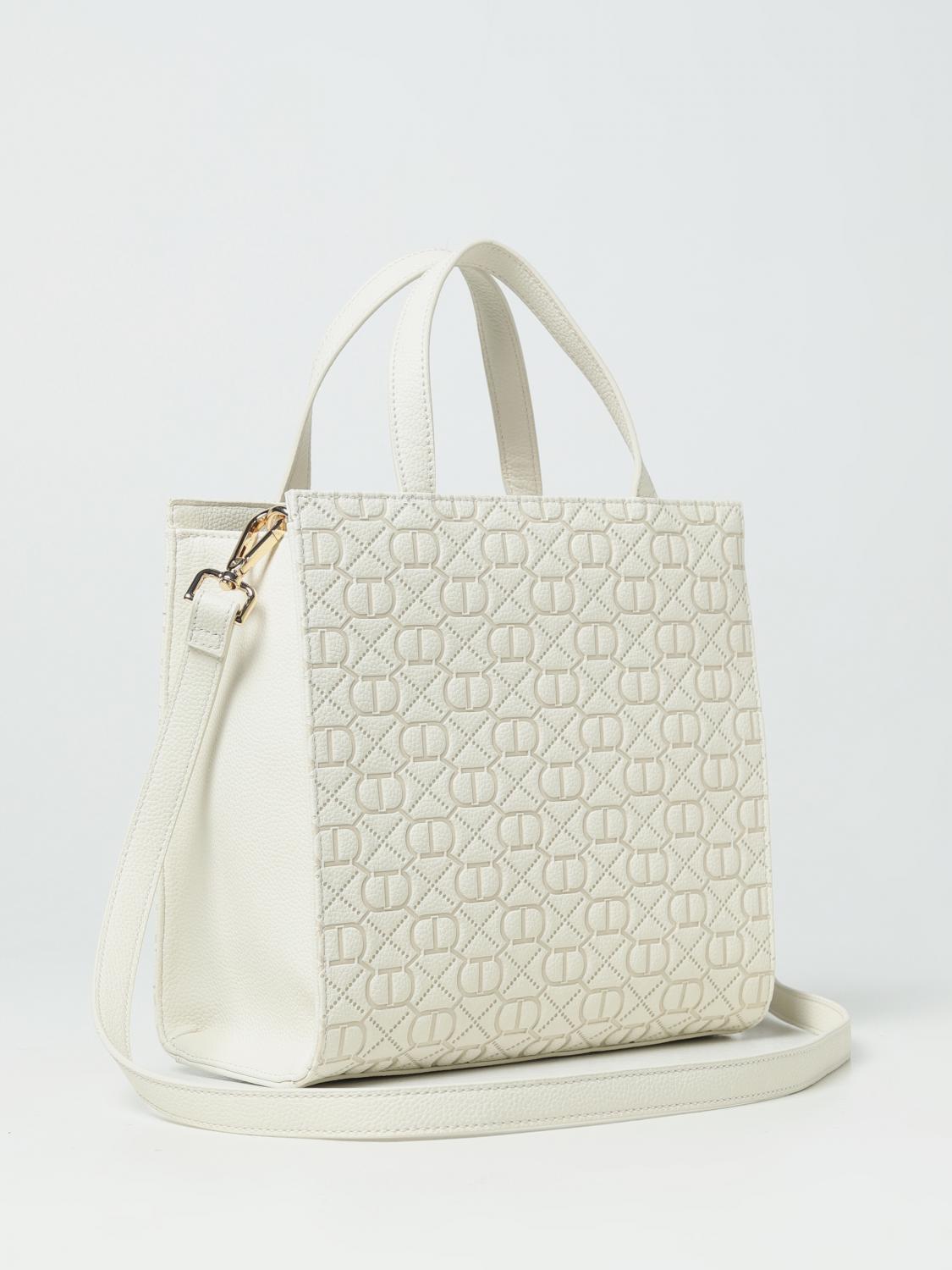 TWINSET BORSA A MANO: Borsa Twinset in pelle sintetica, Avorio - Img 2