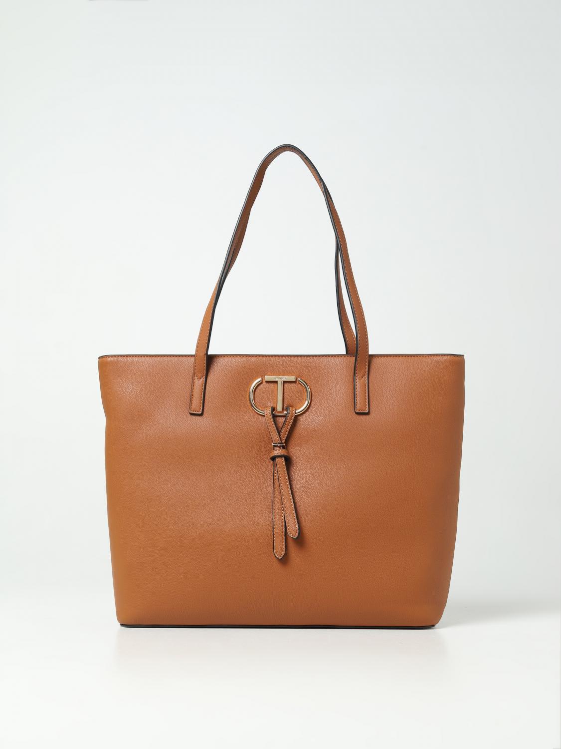 TWINSET BORSA TOTE: Borsa Twinset in pelle sintetica, Cuoio - Img 1