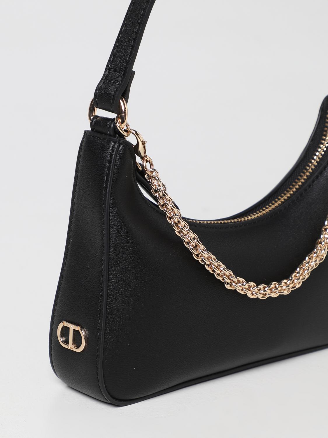 TWINSET MINI BAG: Twinset bag in synthetic leather, Black - Img 3