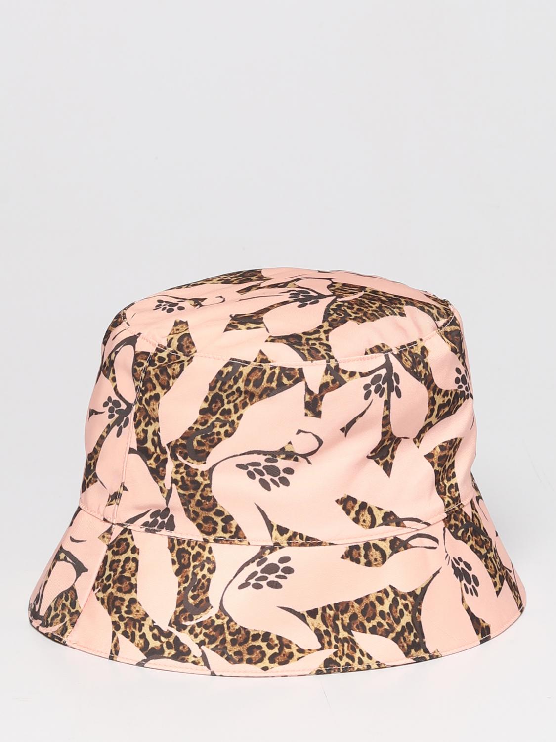 ACTITUDE TWINSET CAPPELLO: Cappello Actitude Twinset in nylon stampato, Nero - Img 2