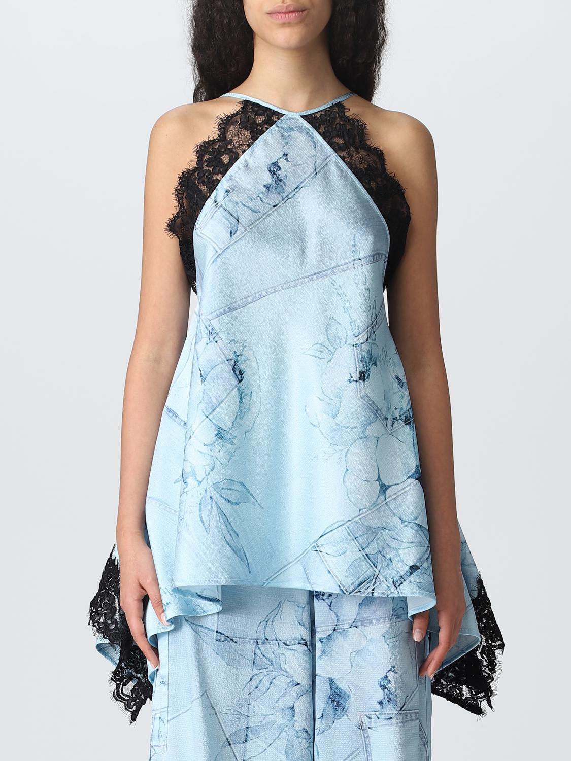 ACTITUDE TWINSET TOP: Top Actitude Twinset in misto viscosa, Denim - Img 1