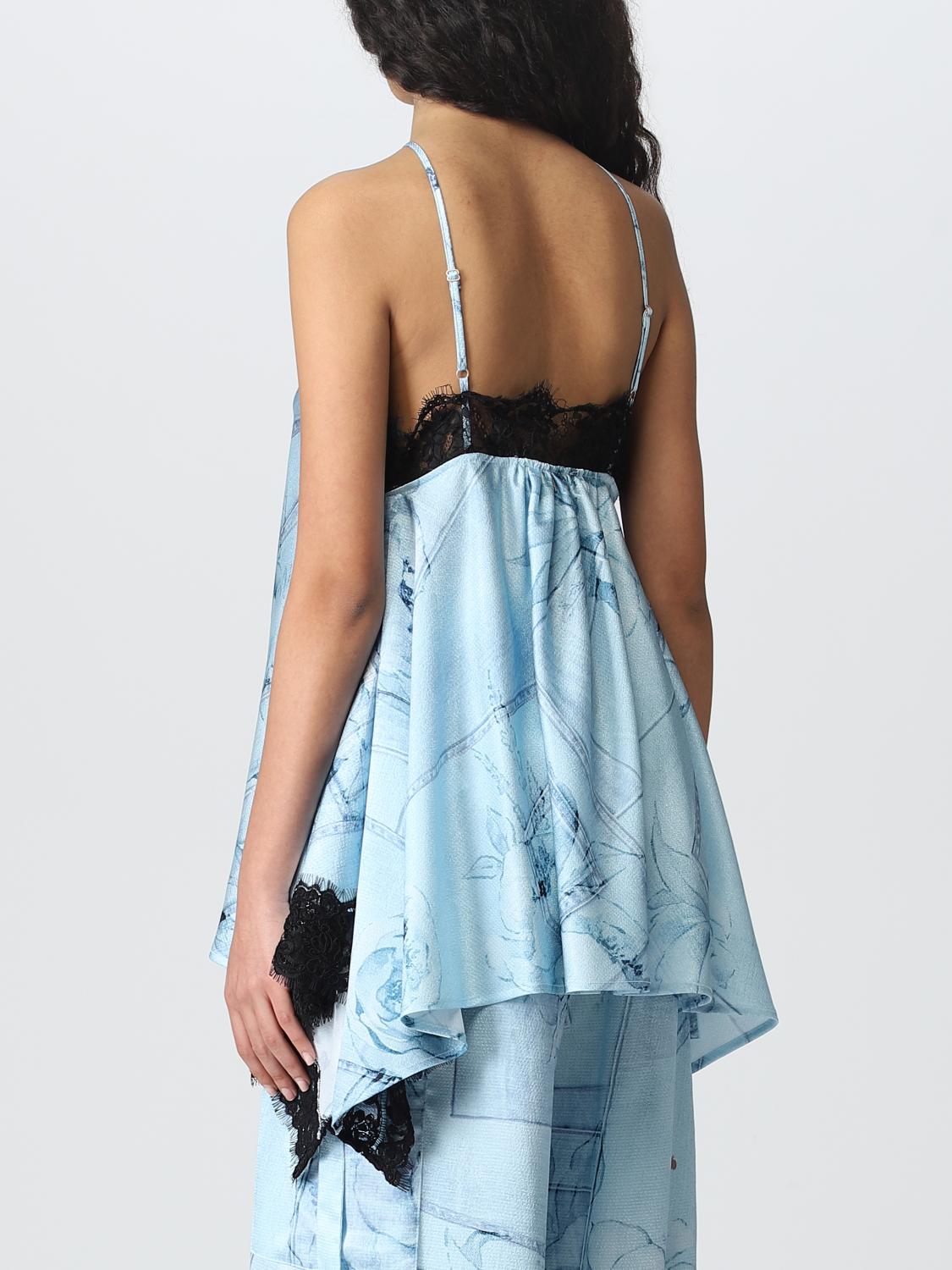 ACTITUDE TWINSET TOP: Top Actitude Twinset in misto viscosa, Denim - Img 3