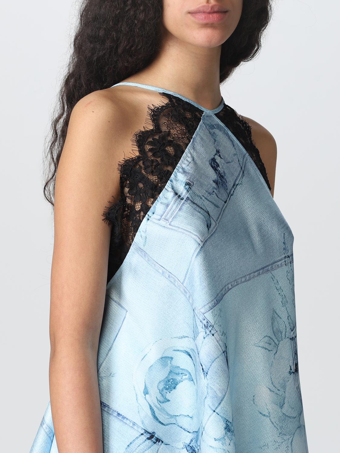 ACTITUDE TWINSET TOP: Top Actitude Twinset in misto viscosa, Denim - Img 4