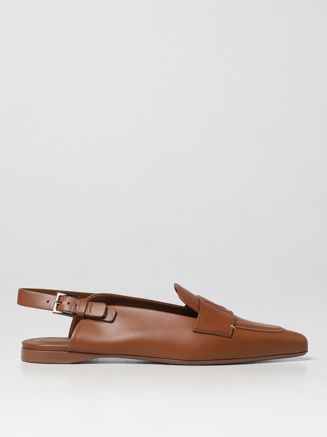 Slingback Max Mara Flats Max Mara Outlet: Shoes Woman Yellow Cream