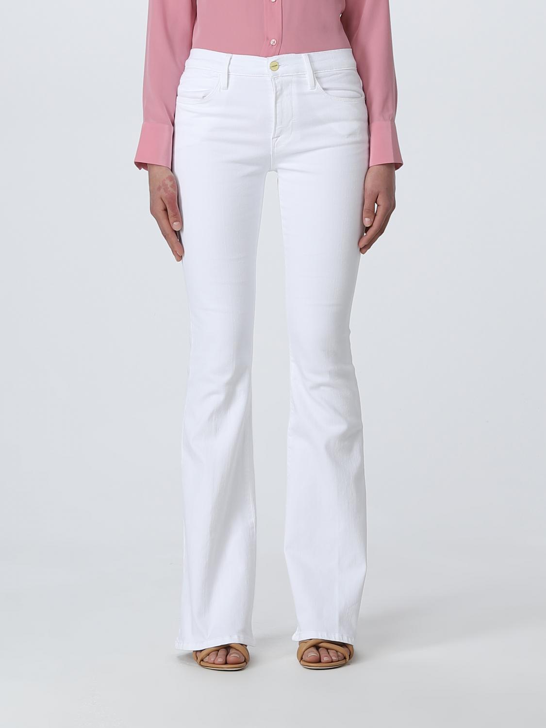 FRAME JEANS: Jeans woman Frame, White - Img 1