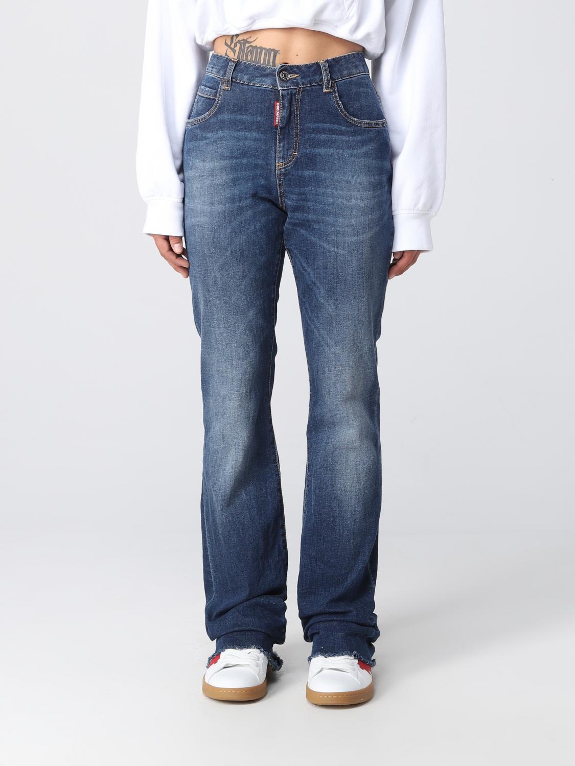 DSQUARED2 PANTALONI: Jeans Dsquared2 in denim, Denim - Img 1