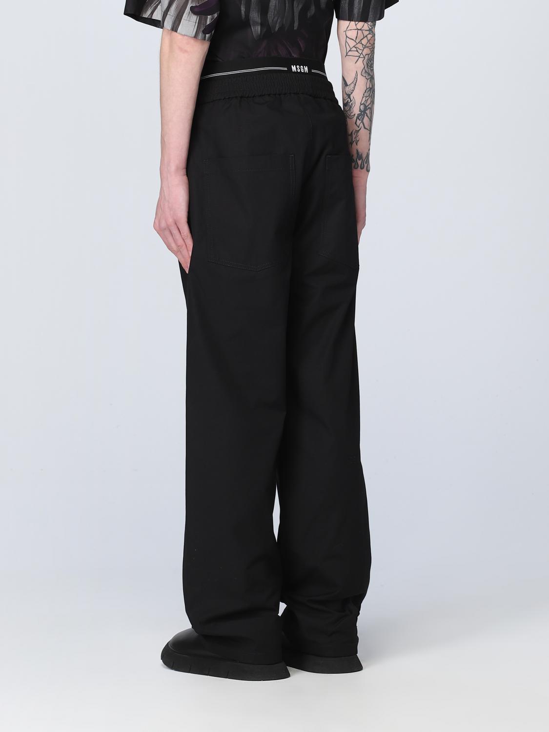 MSGM HOSE: Hose herren MSGM, Schwarz - Img 3