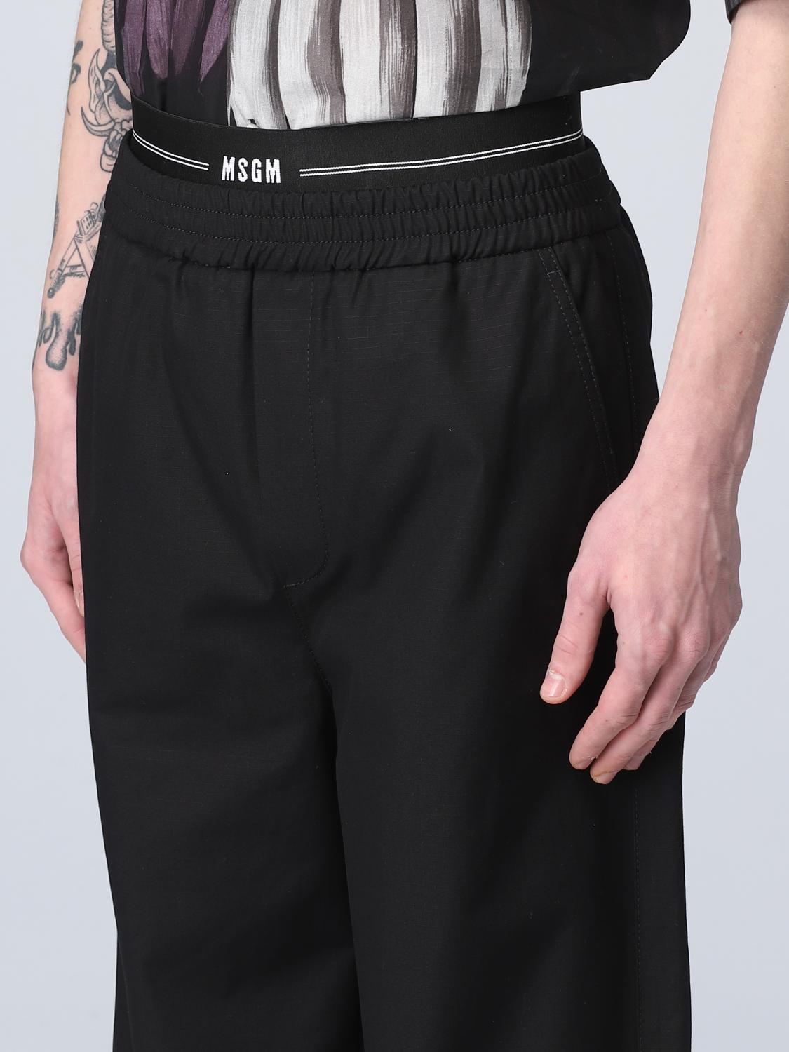 MSGM HOSE: Hose herren MSGM, Schwarz - Img 4