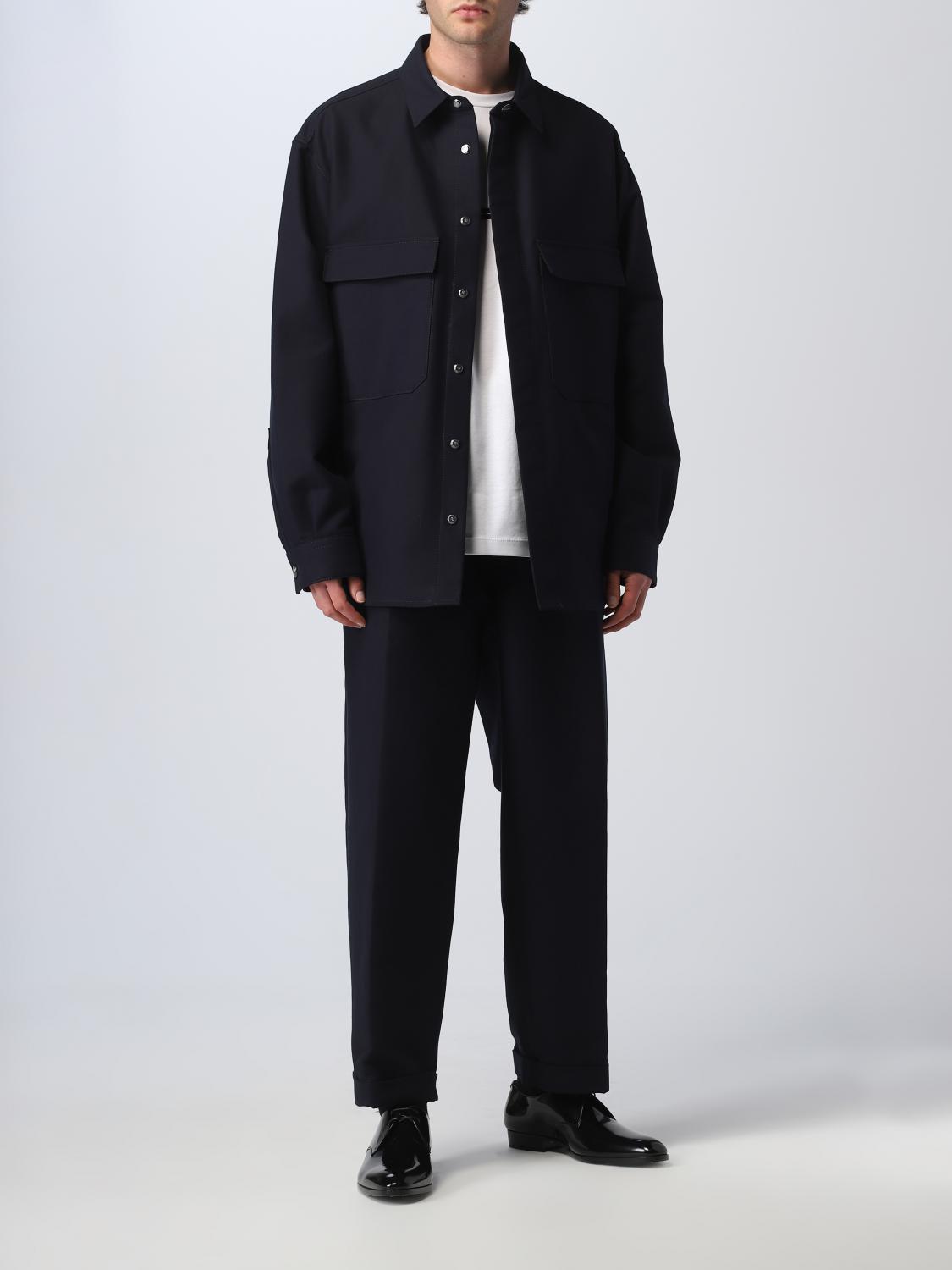 GIORGIO ARMANI JACKET: Jacket men Giorgio Armani, Blue - Img 2