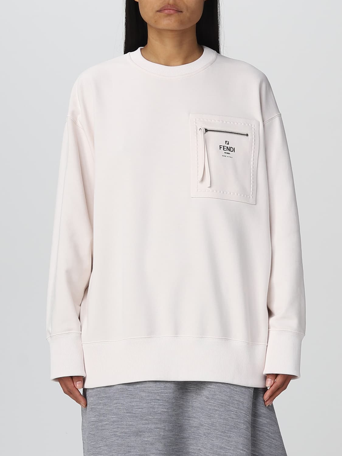 FENDI SUDADERA: Sudadera mujer Fendi, Leche - Img 1