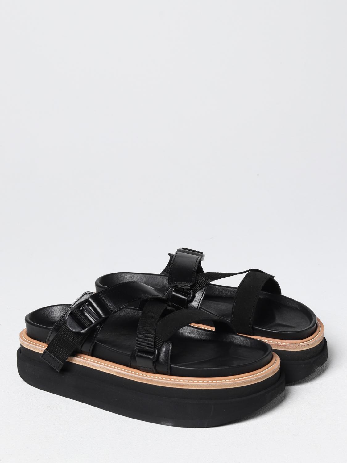 Sacai サンダル メンズ - ブラック | 2303063M | GIGLIO.COM