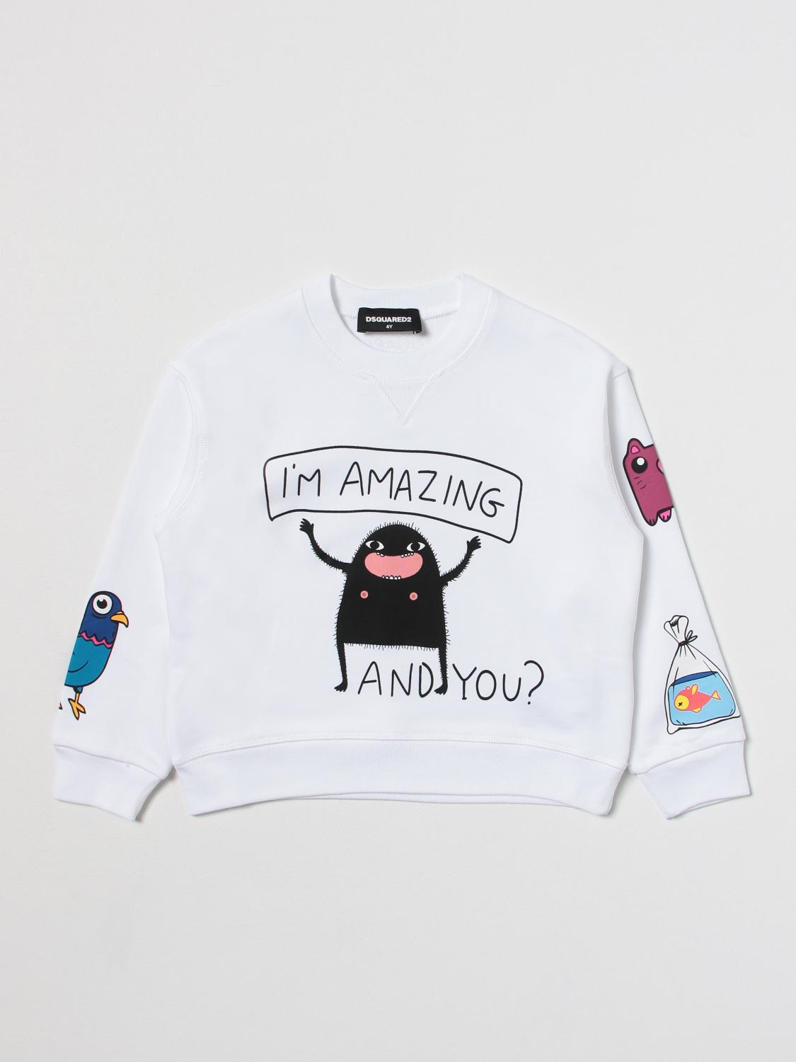 DSQUARED2 PULLOVER: Pullover kinder Dsquared2 Junior, Weiß - Img 1