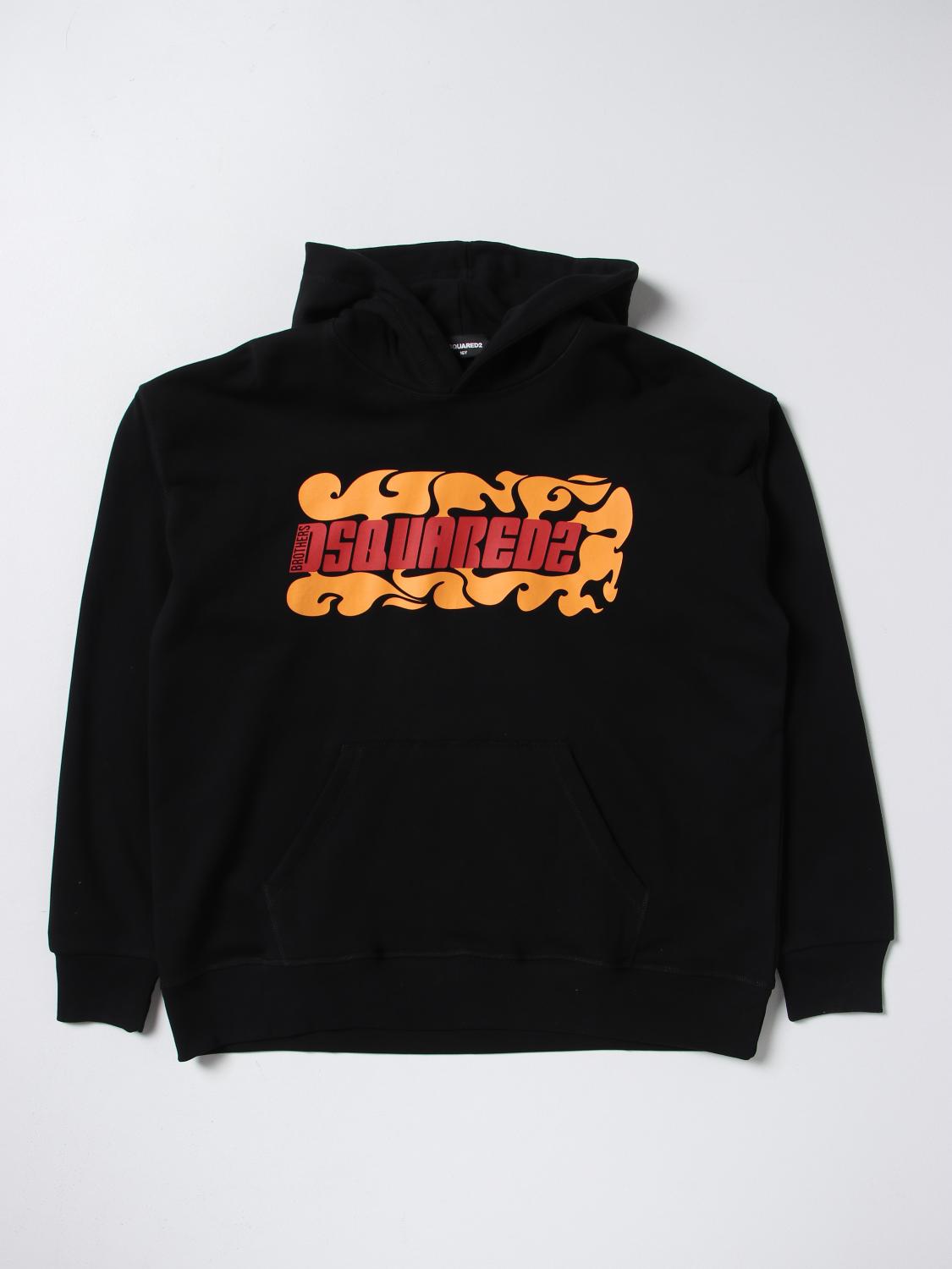 DSQUARED2 PULLOVER: Pullover kinder Dsquared2 Junior, Schwarz - Img 1