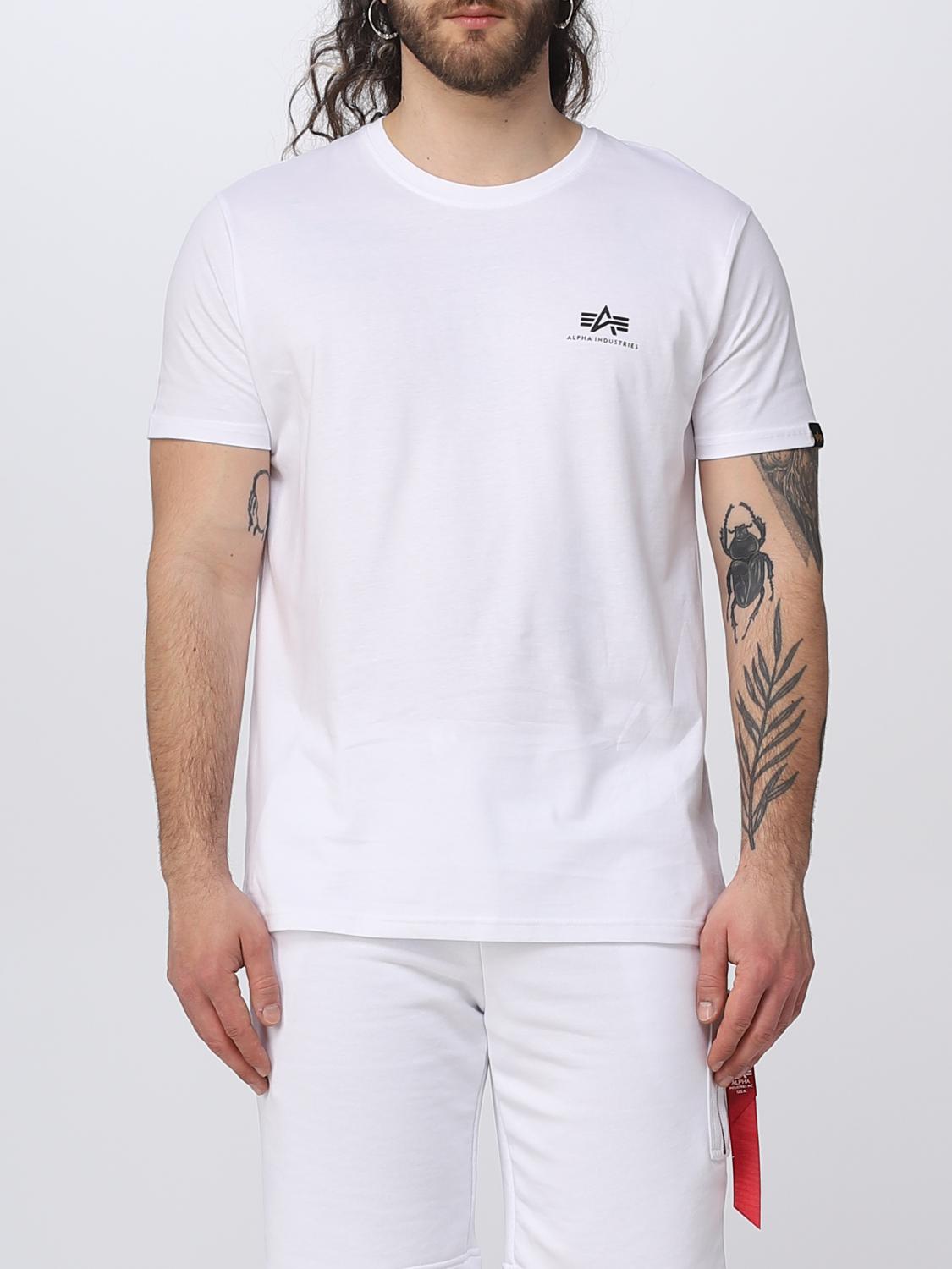 ALPHA INDUSTRIES T-SHIRT: T-shirt men Alpha Industries, White - Img 1