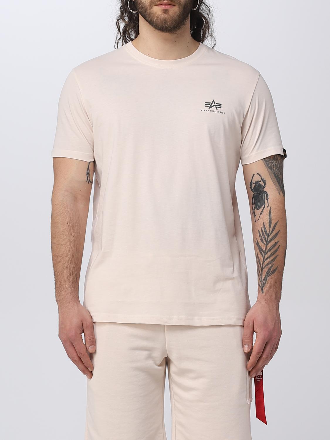 ALPHA INDUSTRIES T-SHIRT: T-shirt herren Alpha Industries, Beige - Img 1