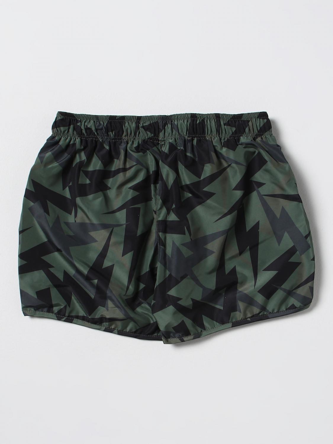 NEIL BARRETT KIDS BAÑADOR: Bañador niños Neil Barrett, Verde - Img 2