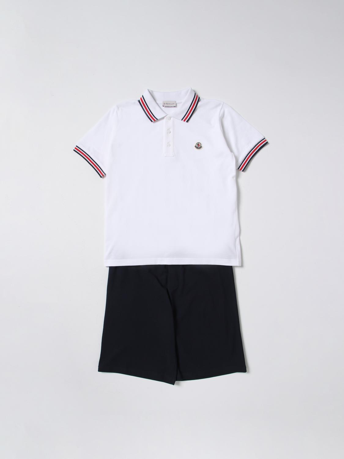 MONCLER CLOTHING SET: Tracksuit kids Moncler, White - Img 1