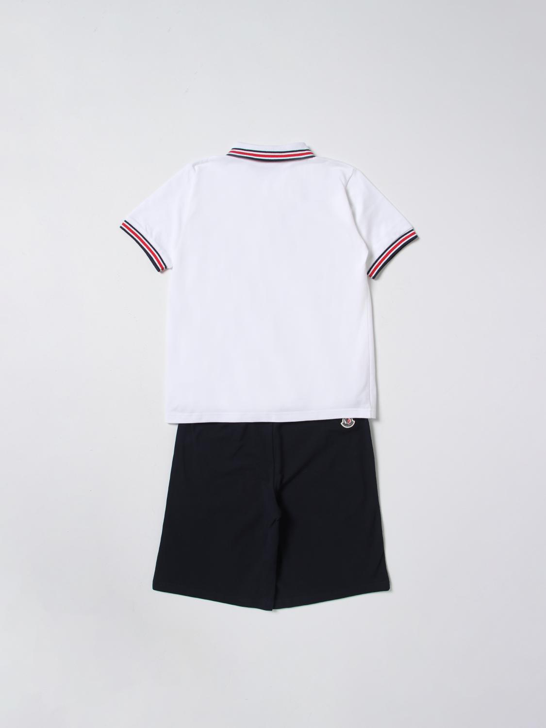 MONCLER CLOTHING SET: Tracksuit kids Moncler, White - Img 2